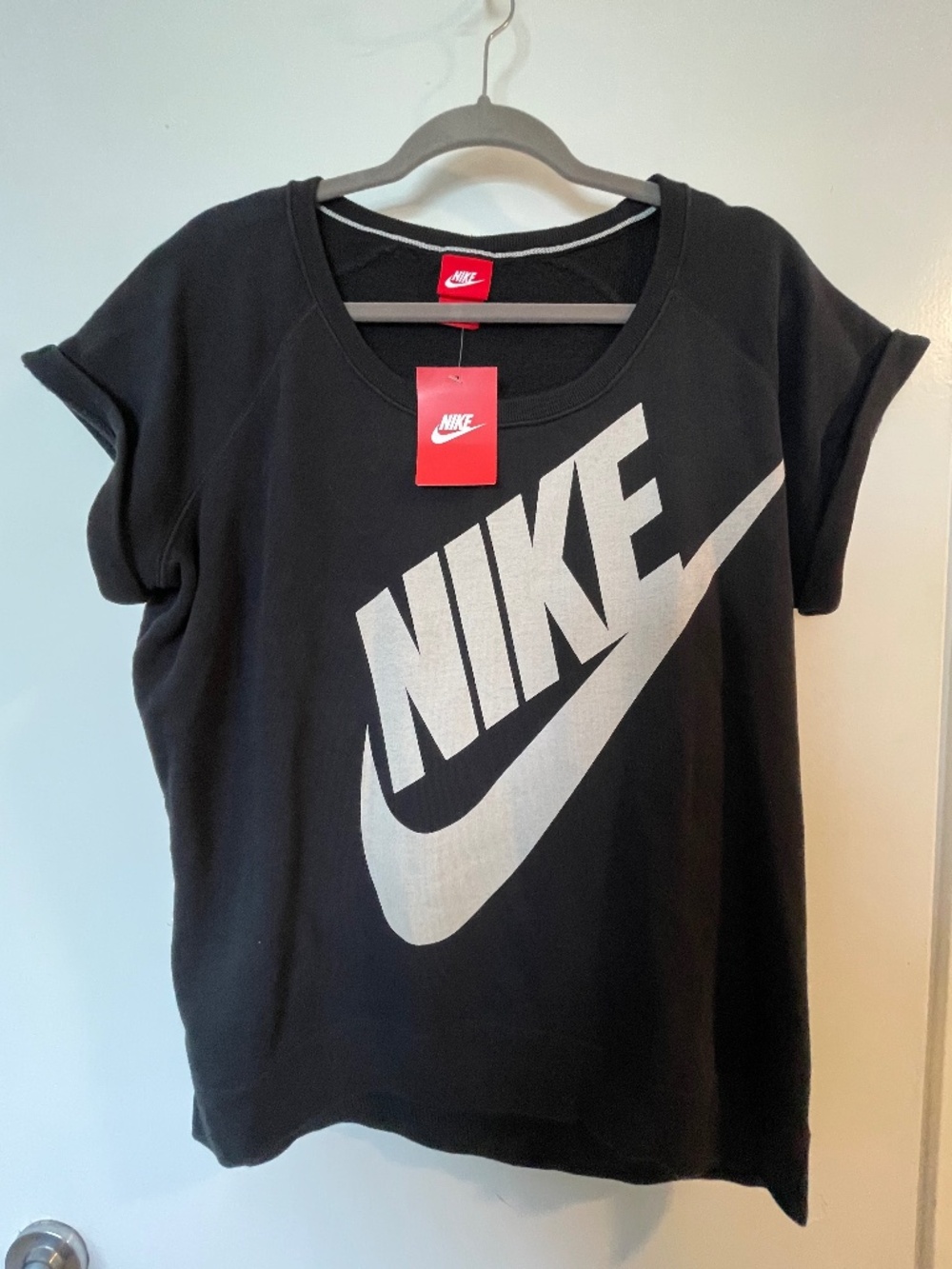 Nike short sleeve sweatshirt